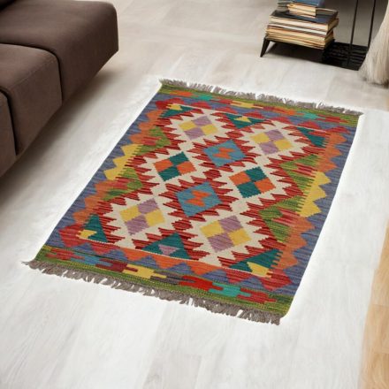 Kézi szövésű Kilim Chobi 62x92 afgán gyapjú Kilim szőnyeg