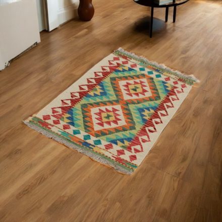 Gyapjú Kilim szőnyeg Chobi 56x99 kézi szövésű afgán Kilim