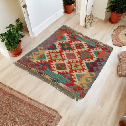 Kézi szövésű Kilim Chobi 66x96 afgán gyapjú Kilim szőnyeg