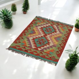 Kézi szövésű szőttes 65x93 Maimana Kilim szőnyeg