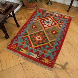 Maimana Kilim szőnyeg 61x90 autentikus afgán Kilim