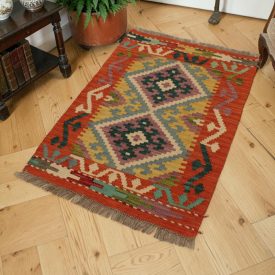 Chobi Kilim szőnyeg 61x91 kézi szövésű afgán Kilim