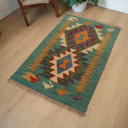 Etnikai Kilim szőnyeg Chobi 63x90 afgán gyapjú Kilim