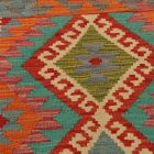 Gyapjú Kilim szőnyeg 63x90 kézi szövésű afgán Kilim