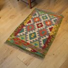 Maimana Kilim szőnyeg 56x87 kézi szövésű etnikai Kilim