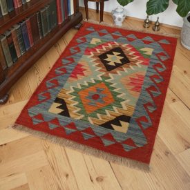 Gyapjú Kilim szőnyeg 60x88 kézi szövésű Kilim