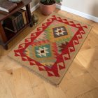 Afgán Kilim szőnyeg Chobi 63x90 afgán gyapjú Kilim