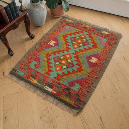 Autentikus Kilim szőnyeg 59x93 kézi szövésű gyapjú Kilim