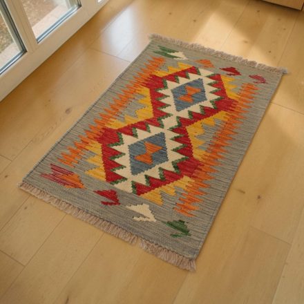 Etnikai Kilim szőnyeg Chobi 62x93 afgán gyapjú Kilim