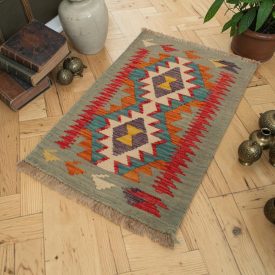 Chobi Kilim szőnyeg 61x92 kézi szövésű etnikai Kilim