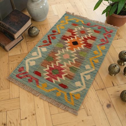 Autentikus Kilim szőnyeg 58x91 kézi szövésű szőttes szőnyeg