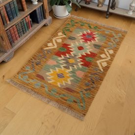 Gyapjú Kilim szőnyeg 59x91 kézi szövésű gyapjú Kilim