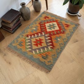   Etnikai Kilim szőnyeg Chobi 59x85 kézi szövésű etnikai Kilim