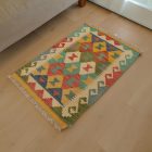 Kézi szövésű Kilim 61x89 afgán gyapjú Kilim