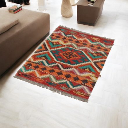Kézi szövésű Kilim Chobi 63x90 afgán gyapjú Kilim szőnyeg
