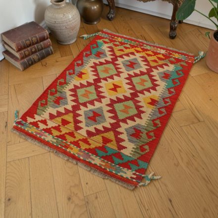 Maimana Kilim szőnyeg 64x87 autentikus afgán Kilim