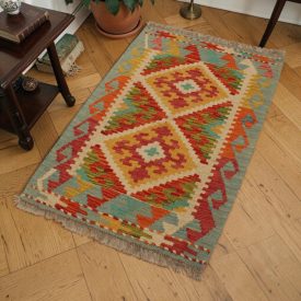 Chobi Kilim szőnyeg 59x90 kézi szövésű afgán Kilim