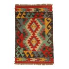 Gyapjú Kilim szőnyeg 57x87 kézi szövésű etnikai Kilim
