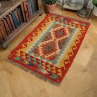Maimana Kilim szőnyeg 64x96 afgán gyapjú Kilim