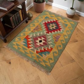 Etnikai Kilim szőnyeg Chobi 63x94 afgán gyapjú Kilim