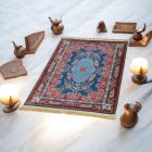 Gépi selyem szőnyeg SILKEN 70x110 akril török szőnyeg