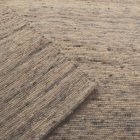 Vastag gyapjú szőnyeg 170x187 egyszínű nappali szőnyeg