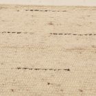 Vastag gyapjú szőnyeg 60x107 egyszínű nappali szőnyeg