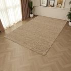 Vastag gyapjú szőnyeg szürke 160x250 egyszínű nappali szőnyeg