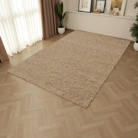   Vastag gyapjú szőnyeg szürke 160x250 egyszínű nappali szőnyeg