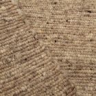 Vastag gyapjú szőnyeg szürke 160x250 egyszínű nappali szőnyeg