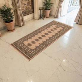   Futószőnyeg bézs Bokhara 193x79 kézi csomózású pakisztáni szőnyeg