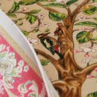 Selyem szőnyeg Életfa motívum bézs 100x150 iráni viszkóz selyem szőnyeg