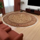 Kerek szőnyeg Isfahan 301x310 kézi csomózású perzsa szőnyeg