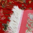 Selyem szőnyeg Vadászat bordó 80x120 viszkóz selyem perzsa szőnyeg