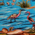 Selyem szőnyeg Nazhivan bézs 100x150 viszkóz selyem perzsa szőnyeg