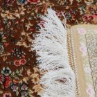 Selyem szőnyeg Nirvana fahéjszínű 80x120 viszkóz selyem perzsa szőnyeg