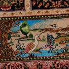 Selyem szőnyeg Golrokh kék 100x150 iráni viszkóz selyem szőnyeg