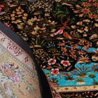 Selyem szőnyeg Golrokh kék 100x150 iráni viszkóz selyem szőnyeg