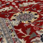 Perzsa szőnyeg Isfahan 214x312 kézi csomózású iráni szőnyeg a nappaliba