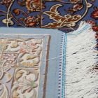 Selyem szőnyeg Mojan világoskék 150x225 viszkóz selyem perzsa szőnyeg