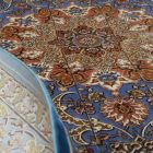 Selyem szőnyeg Mojan világoskék 150x225 viszkóz selyem perzsa szőnyeg