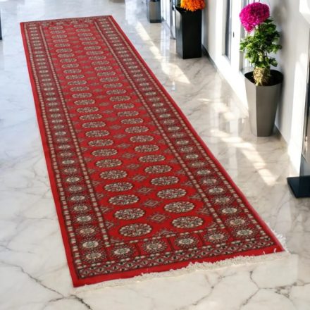 Futószőnyeg bordó Bukhara 81x308 Pakisztáni kézi csomózású szőnyeg