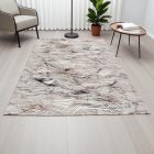 Modern szőnyeg bézs barna kék NADIM 140x200 gépi modern szőnyeg nappaliba vagy hálószobába