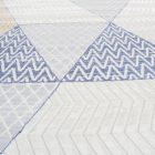 Modern szőnyeg bézs barna kék MELIS 140x200 gépi modern szőnyeg nappaliba vagy hálószobába