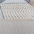 Modern szőnyeg bézs barna kék MELIS 140x200 gépi modern szőnyeg nappaliba vagy hálószobába