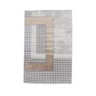 Modern szőnyeg bézs barna kék DIANA 140x200 gépi poliészter szőnyeg