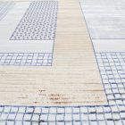 Modern szőnyeg bézs barna kék DIANA 200x300 gépi modern szőnyeg nappaliba