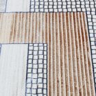 Modern szőnyeg bézs barna kék DIANA 200x300 gépi modern szőnyeg nappaliba