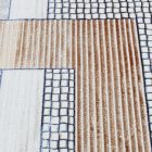 Modern szőnyeg bézs barna kék DIANA 80x150 gépi modern szőnyeg nappaliba vagy hálószobába