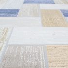 Modern szőnyeg szürke kék barna SAMI 80x150 gépi poliészter szőnyeg